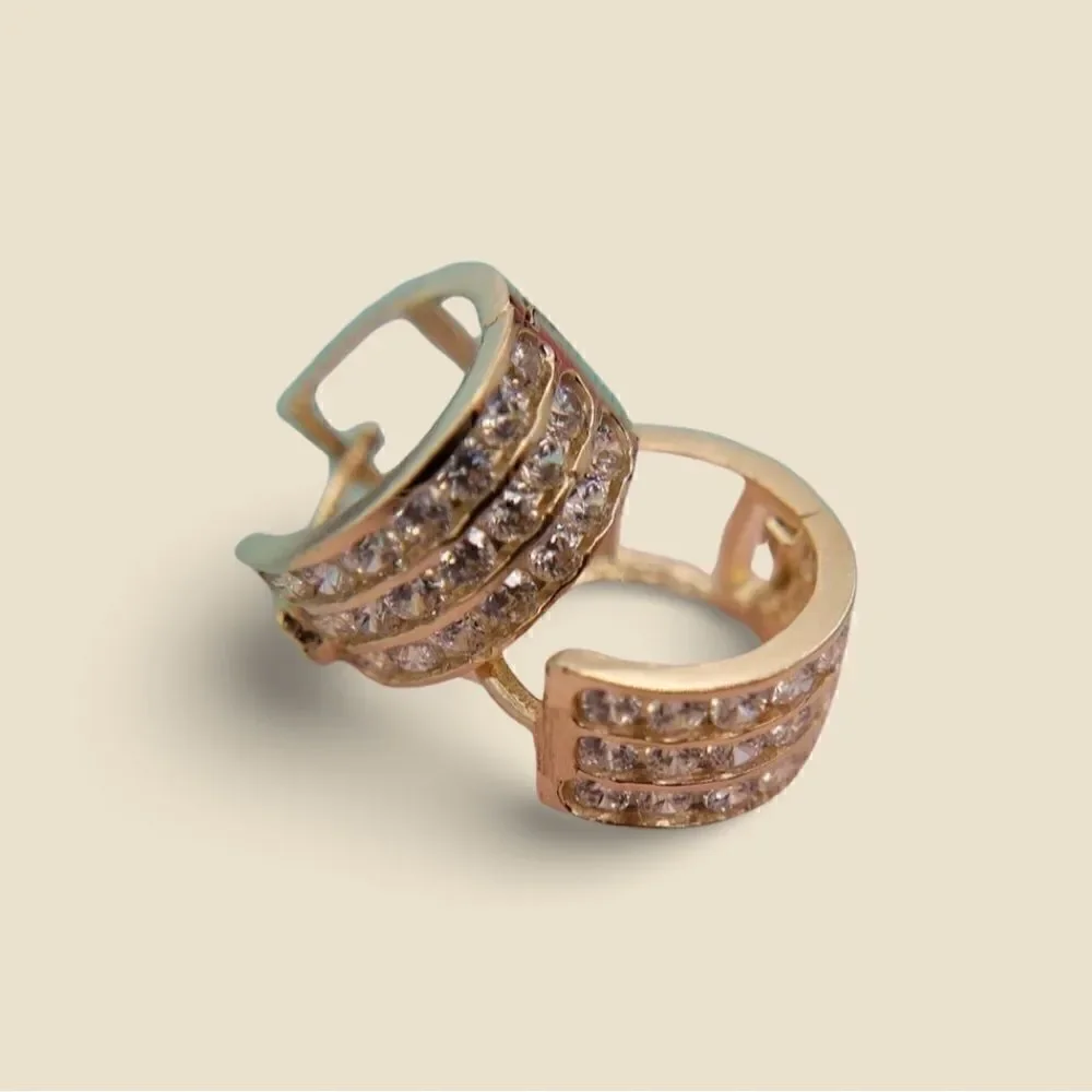 14k Solid Gold 5 mm Thickness and 11 mm diameter | Birthday Gift | Solid Gold |
